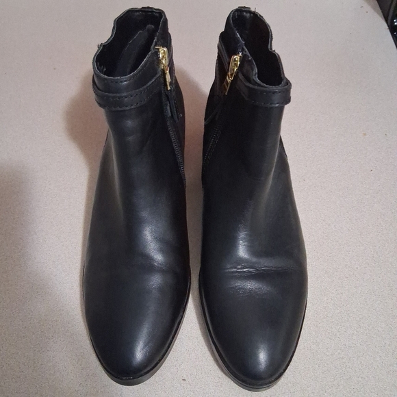 Lauren By Ralph Lauren Damara Leather Ankle Boots Size 7.5B - Picture 2 of 12